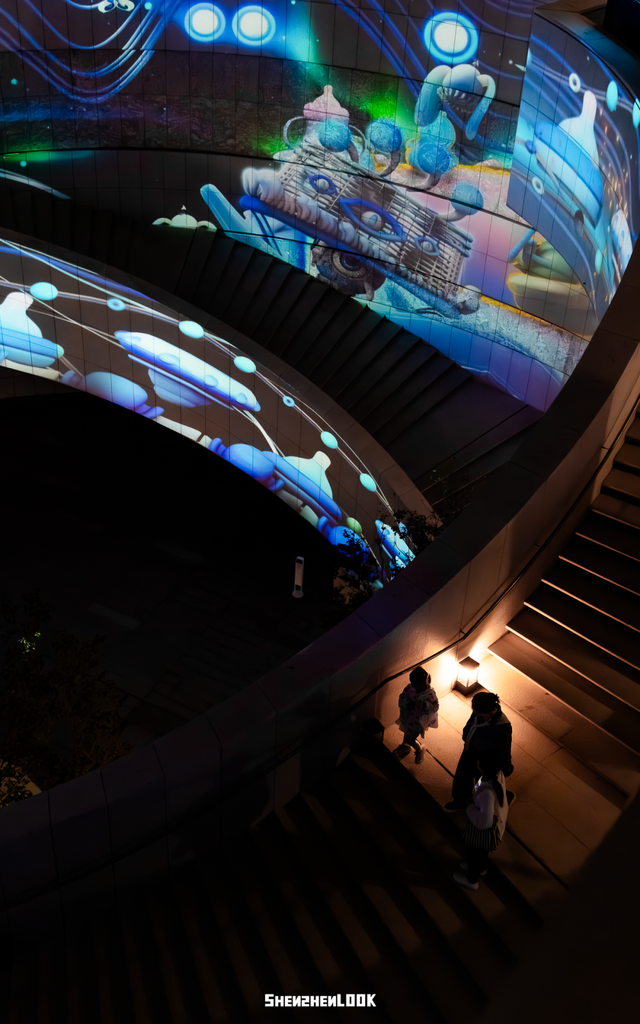 不愧是南山！深圳湾夜景彻底变了，光影艺术季来了