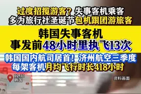 韩国失事客机事发前48小时里执飞13次图片