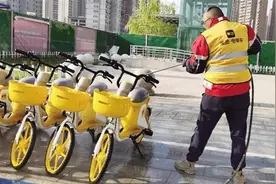 美团共享电单车“焕新出发”图片