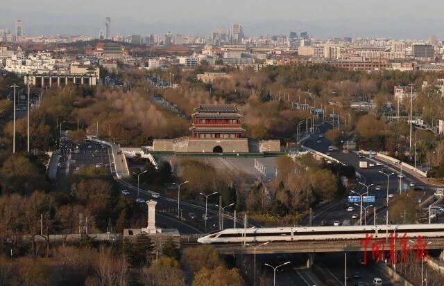 北京中轴线旁的初冬