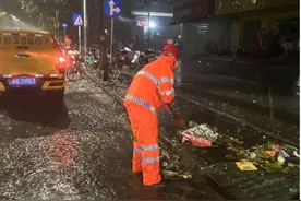 福永街道积极开展强降雨天气防汛防风工作图片