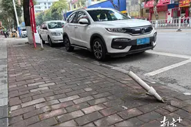 城区智慧停车杆年久失修，谁来管管｜读者来信 问政云浮②图片