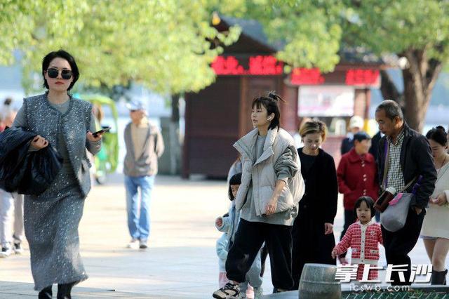 气温回升秋阳灿烂，湖南烈士公园成市民赏秋好去处｜组图