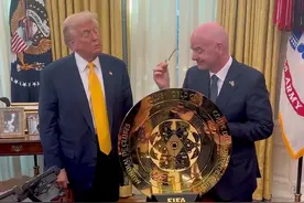 特朗普在白宫接见因凡蒂诺，并成立2026世界杯特别工作组图片