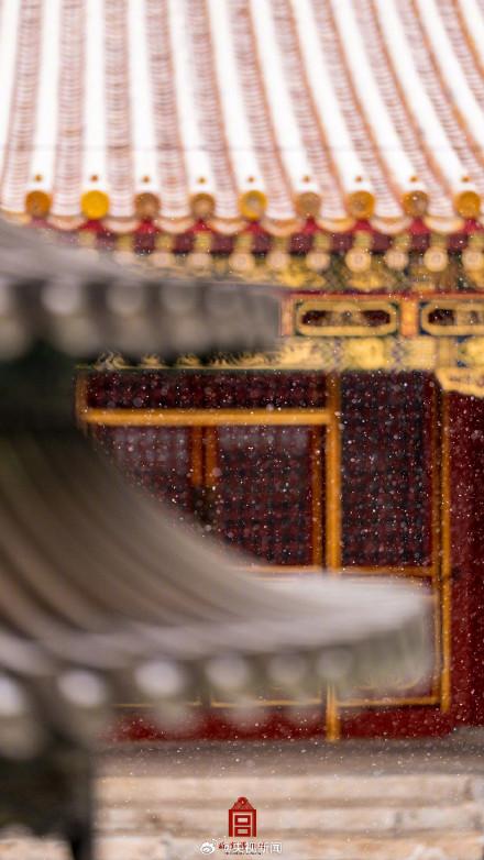 转发美景！久等的故宫雪景