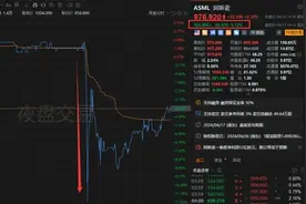 突发！全球最大光刻机巨头“爆雷”，股价跳水！订单骤降超60%，此前被美国施压意图限制其对华出口图片