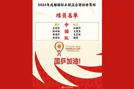 成都混合团体世界杯参赛球员名单公布：中国队由王楚钦孙颖莎领衔出战图片