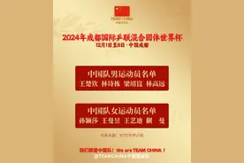 成都混团世界杯名单出炉，王楚钦、孙颖莎领衔国乒！图片