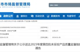 重庆市市场监督管理局关于公示送达2023年度第四批未妥投产品质量监督抽查结果的通告图片