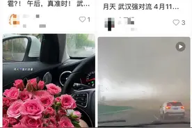 武汉四月下冰雹，网友纷纷记录“冰雹奇遇”：第一次这么近距离看冰雹图片