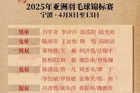 2025年亚洲羽毛球锦标赛下月初宁波开赛，国羽五个单项满额参赛图片
