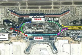 福州长乐国际机场二期高架桥投用,将替换现有的临时便道图片