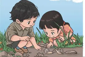 下雨天，和蜗牛爬行比赛很配哦图片