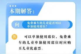 关于儿童乘坐火车，这些事项请注意图片