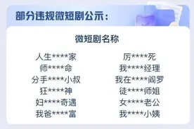 打击违规微短剧！抖音、快手、微信集体出手图片
