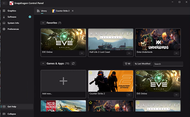 骁龙X Elite游戏优化核心工具：骁龙控制面板现已开放下载