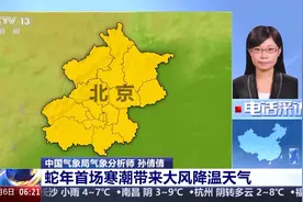 双预警齐发，蛇年首场寒潮来袭！京津冀部分地区阵风可达9级图片