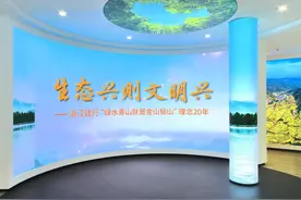 “绿水青山就是金山银山”理念提出20年浙江主题展开幕图片