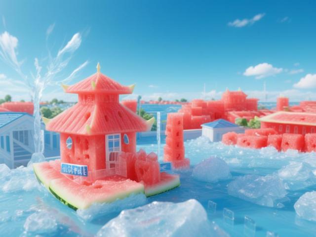 将北方海南泡在西瓜汁里！想一口吃掉~