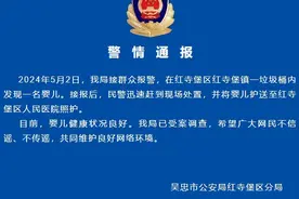 宁夏吴忠市红寺堡公安通报“垃圾桶内发现婴儿”：婴儿已被护送至医院照护，健康状况良好图片