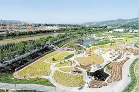 临夏州临夏县新修建的漓水文化公园图片