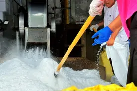 北京新发地“冰工厂”日产千吨冰块帮果蔬降温图片