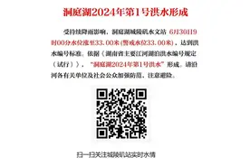 最新消息！洞庭湖城陵矶站达警戒水位图片