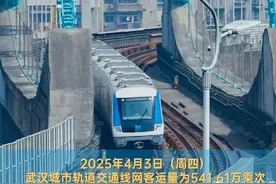 541.61万！武汉地铁再进“500万+”图片