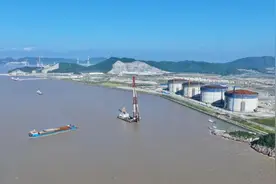 浙能六横LNG项目配套码头工程正式开工图片