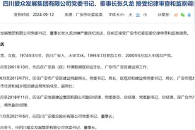 广安爱众股价下跌超5%   控股股东董事长涉嫌严重违纪违法图片