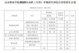 2月18日开始报名！山东职业学院2025年高职（专科）单招综招安排来了图片