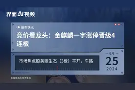 竞价看龙头：金麒麟一字涨停晋级4连板视频封面