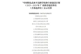 江苏公布第二轮国家“双高计划”拟推荐名单图片