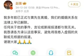 赵薇官宣：已离婚！图片