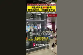 湖北武汉遭暴雨侵袭 地铁站积水、轮渡宣布停运图片