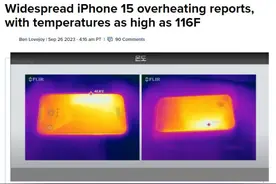 iPhone 15热到不能碰？苹果承认：有漏洞图片