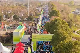 3500人“跑”进金色油画！南县花海马拉松飘起小龙虾香图片