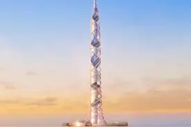 俄罗斯将建世界第二高楼：703米的螺旋大厦 太科幻了图片