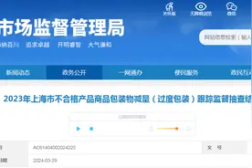 2023年上海市不合格产品商品包装物减量（过度包装）跟踪监督抽查结果图片