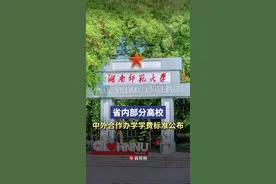 湖南省内部分高校中外合作办学学费标准公布图片