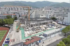 无锡市区首个全预制装配式校园工地 开建100天环保“零投诉”图片