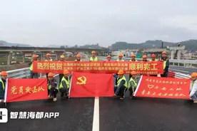 连接厦漳 漳州这条高速匝道保通线通车图片