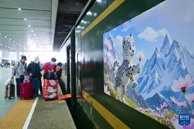 青藏铁路开行2025年首列入藏旅游专列图片