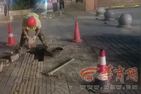 小8跑街|追踪：大学南路破损路面已及时修补图片