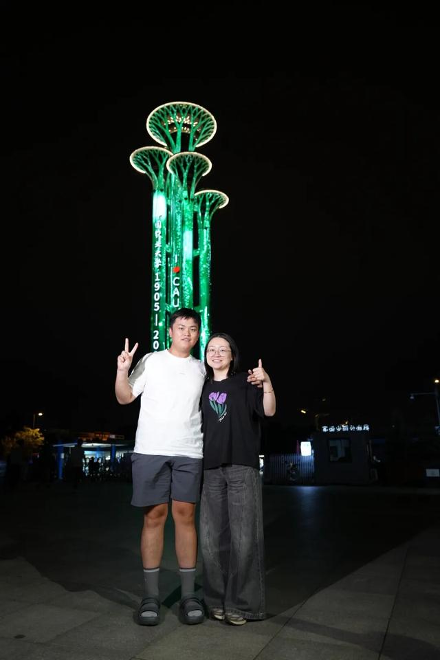 昨夜专属CAUer的奥林匹克塔，你打卡了吗？