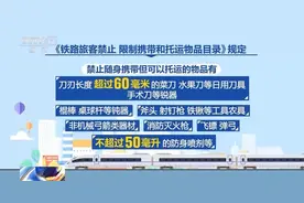 @旅客们，乘火车出行这些物品不能带！图片