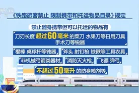 @旅客们，乘火车出行这些物品不能带！图片