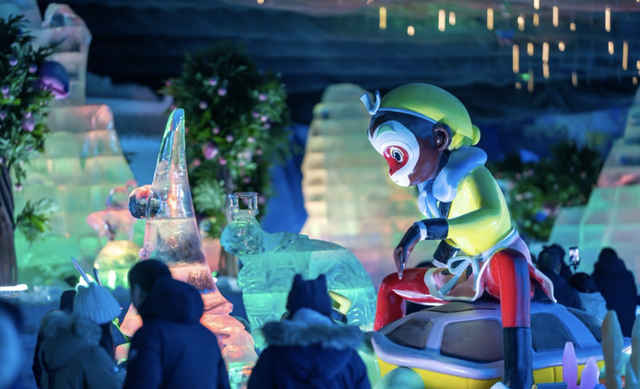 延庆双灯会｜冰雕不眠，龙庆峡被光唤醒！