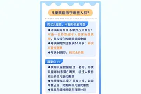 买儿童火车票不用量身高！节假日带娃出行攻略来了！图片