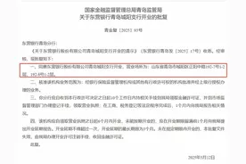 东营银行城阳支行获批开业，为青岛第8家支行图片